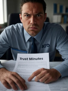 old trust minutes that use actual dollar amounts is a red herring to the ATO for trust distribution minutes