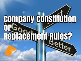 Company Constitution or Replacement Rules
