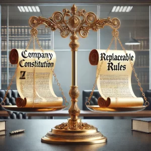 Which is better Replaceable Rules or Company Constitution