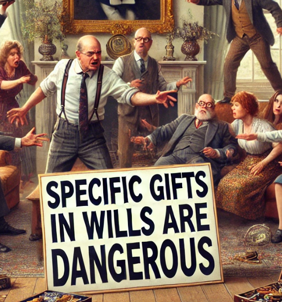 Specific gifts in Wills are dangerous and complex