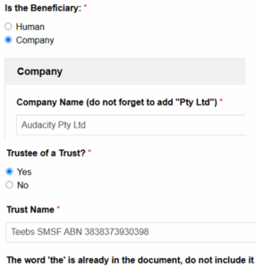 the person holding the SMSF must be the SMSF trustee