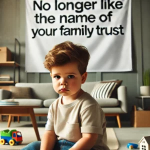 change the name of your family trust let ato know