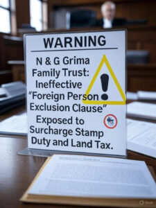 Grima Family Trust could be amended once the NSW land had left the trust.