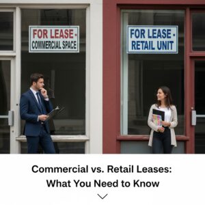 disadvantages of a Retail Shop lease. Commercial lease is better for landlord