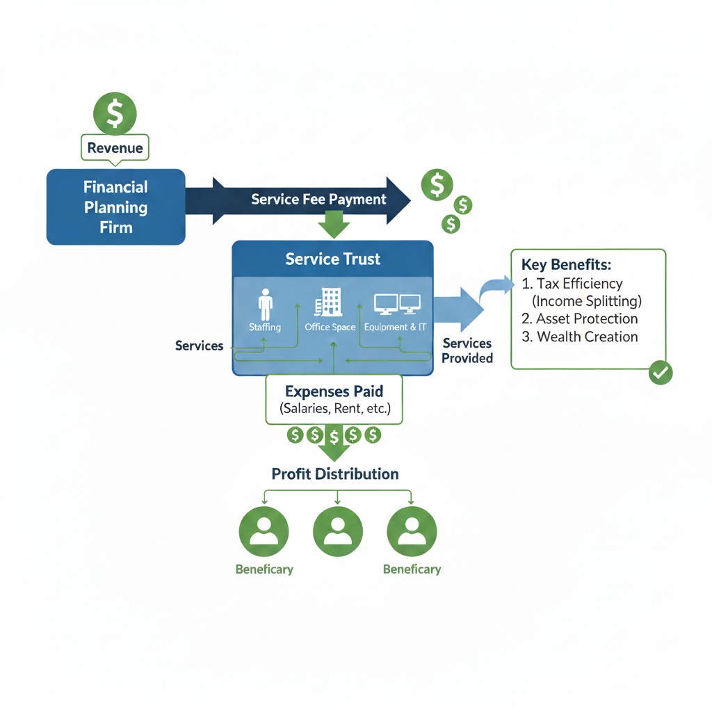 financial planner service trust for trust splitting and asset protection