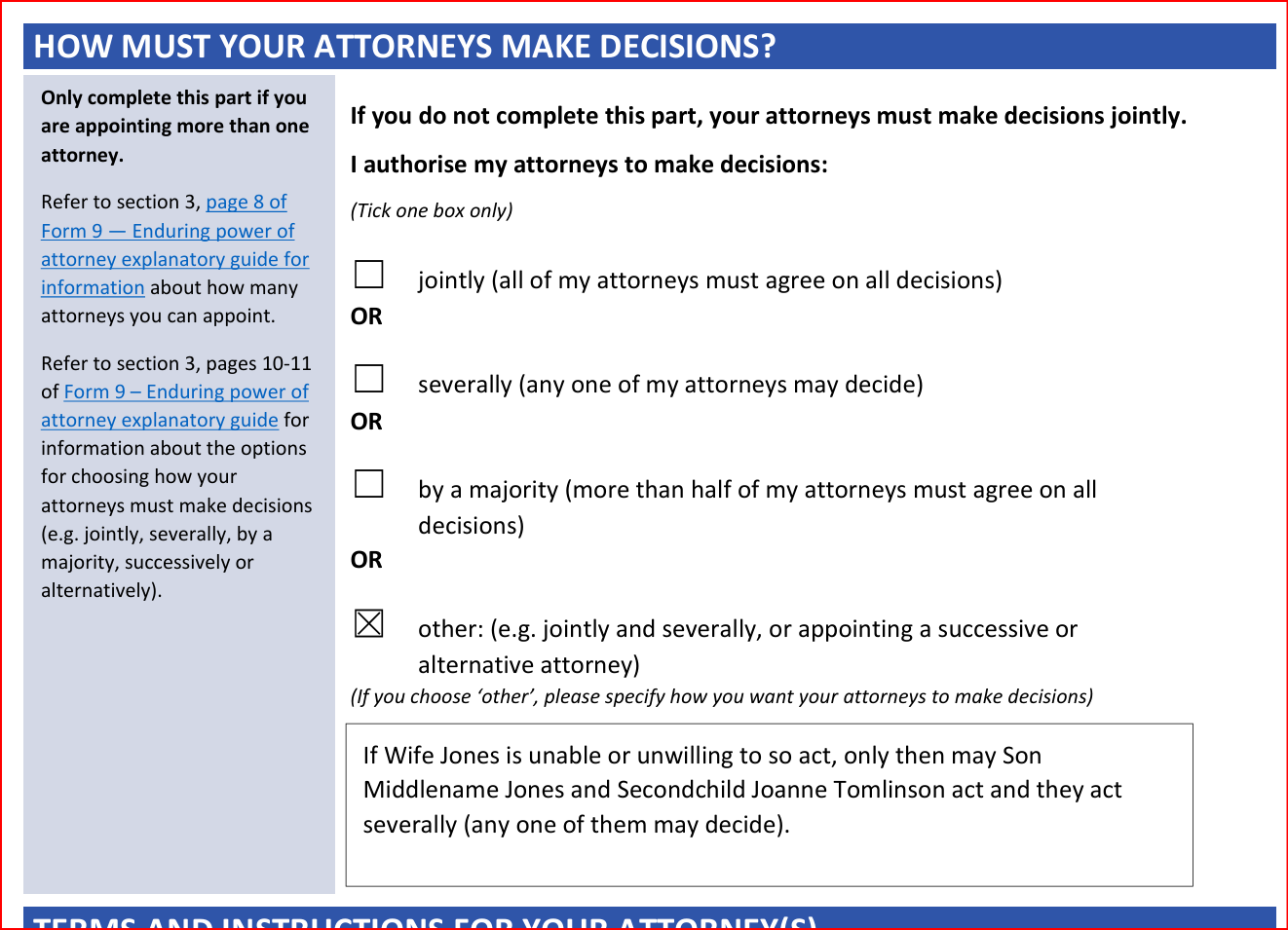 successive attorneys in a Queensland Enduring POA