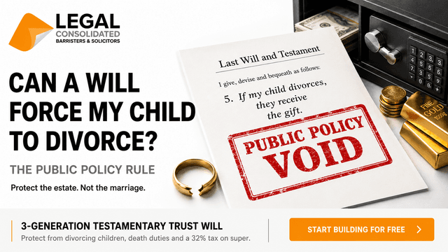 public policy ignore conditions and requirements in Will