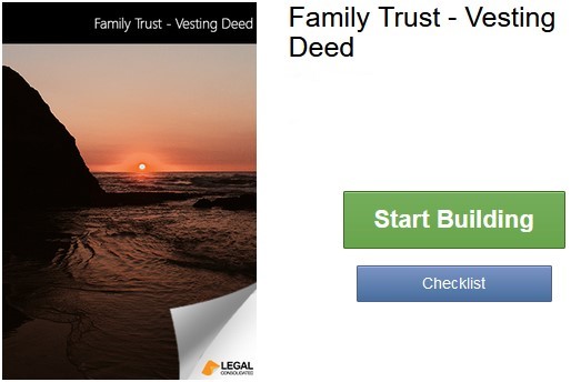 Australian Family Trust - Vesting Deed