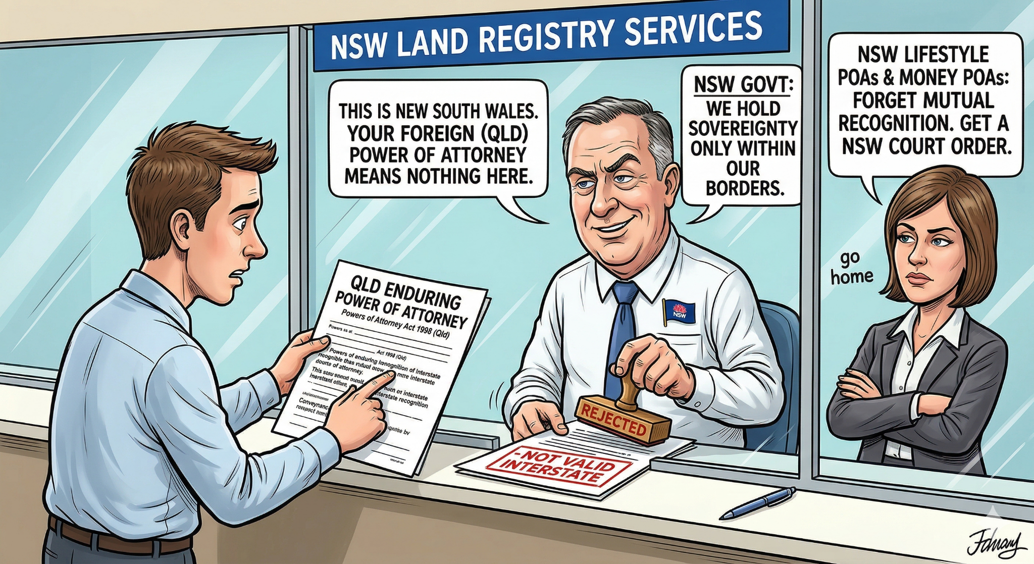 POAs only work in  your home state. They do not work in other states.