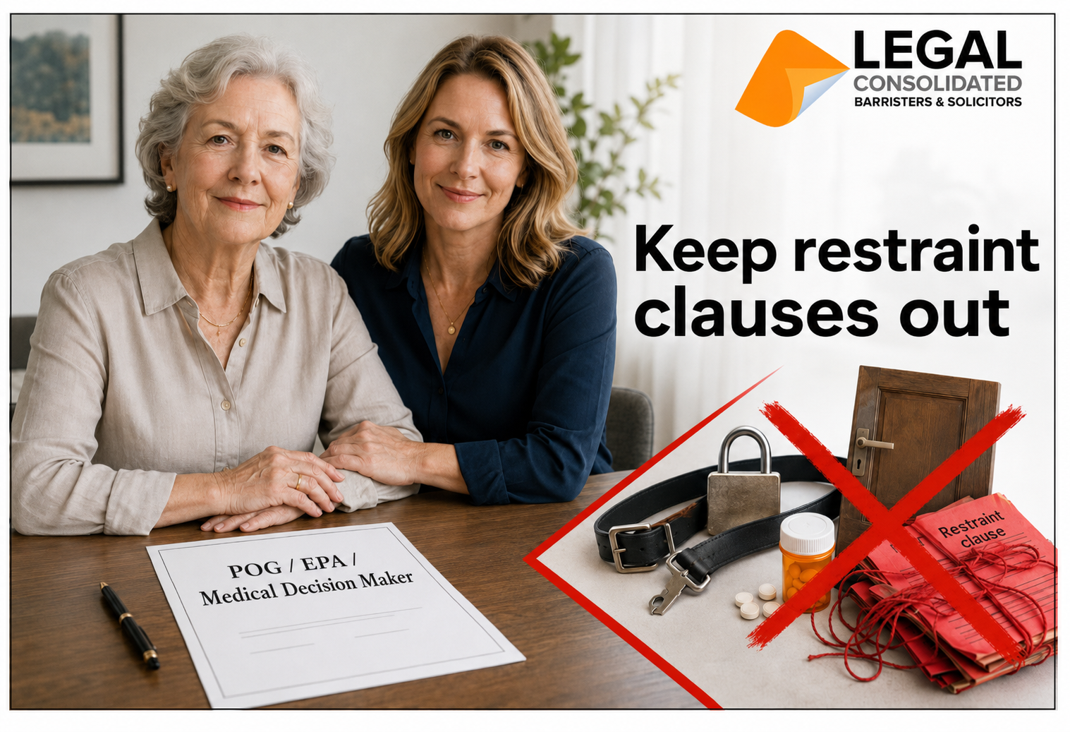 Restraint Clauses POA EPOA Medical Decision Maker