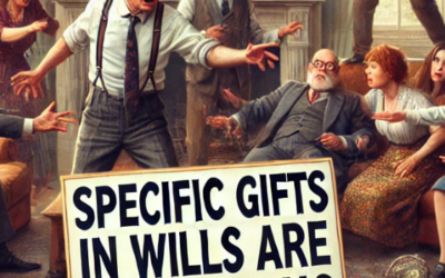 Specific gifts in Wills are dangerous and complex