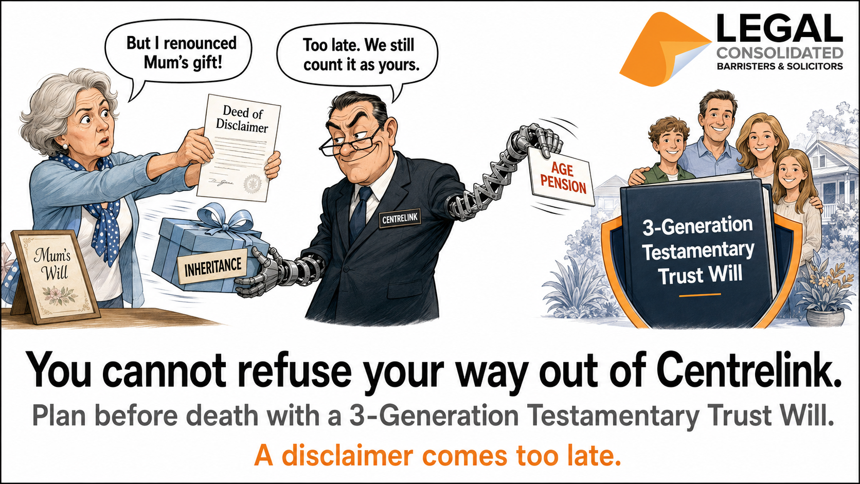 centrelink means test gifts in wills