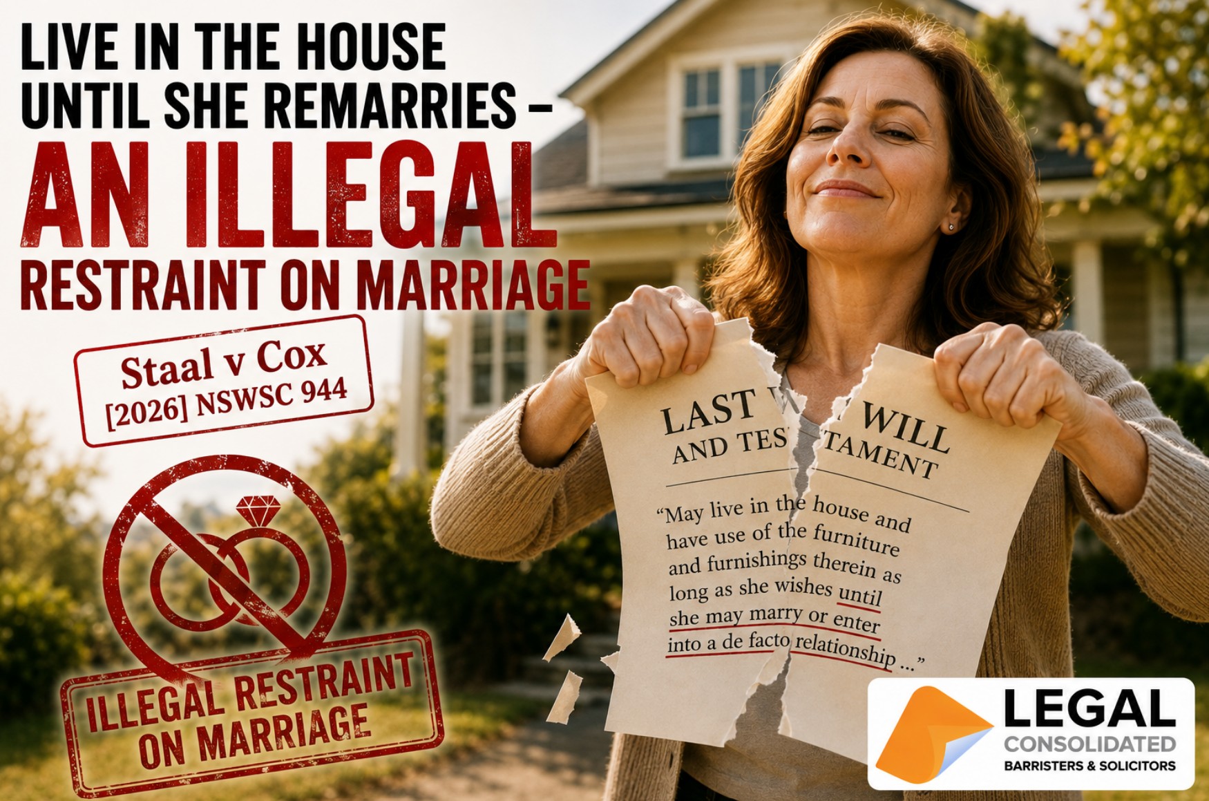 may live in my home until she remarries