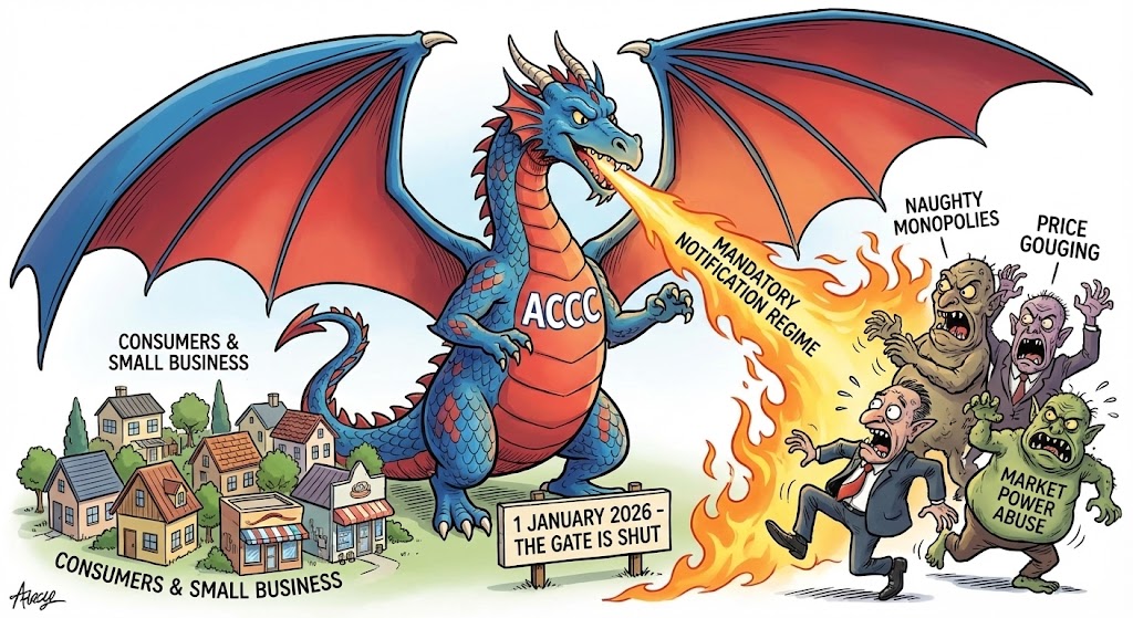 new mandatory merger rules in Australia