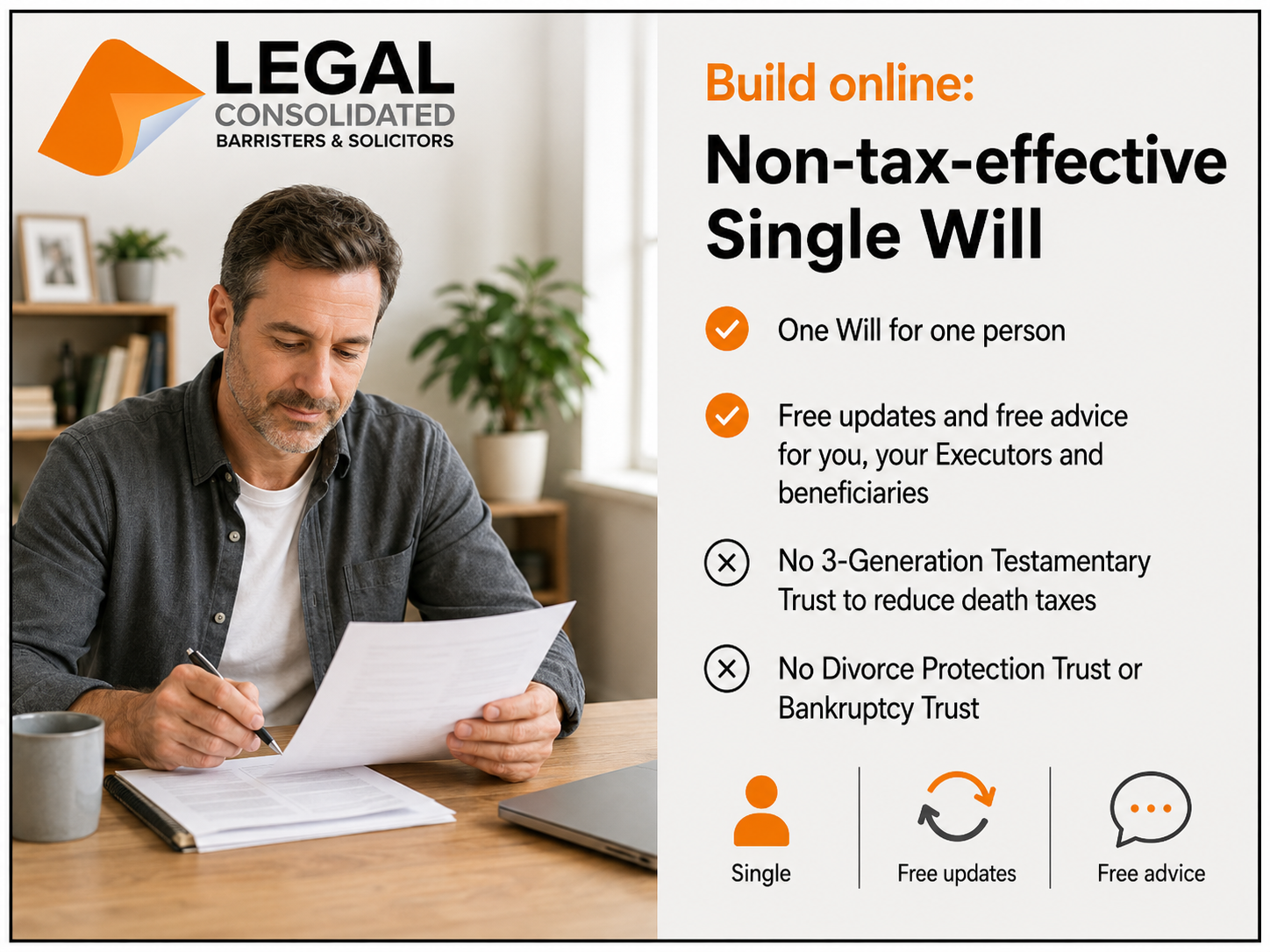 non-tax-effective single Will