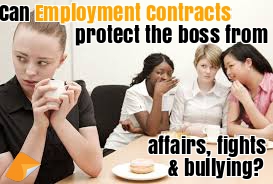 employment contract bullying in the workplace fighting and affairs